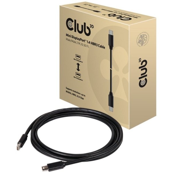 Club 3D B.V Mdp1.4 - Mdp1.4 M_M 2M/ 6.5Ft Hbr3 Cable CAC-1164